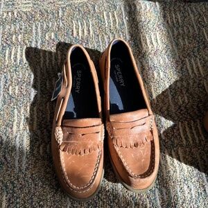 Brown Sperry loafers